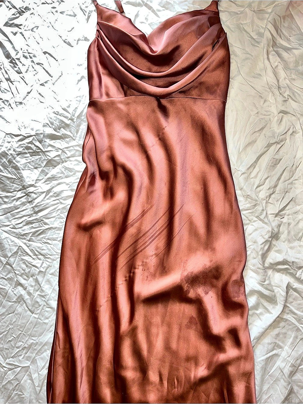 Beverly Satin Maxi Dress in Pink Size 6